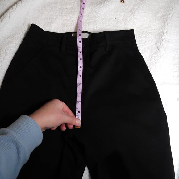 Everlane Cropped Straight Regular Jeans Black Women's Size 2 Natural Cotton - Picture 12 of 16